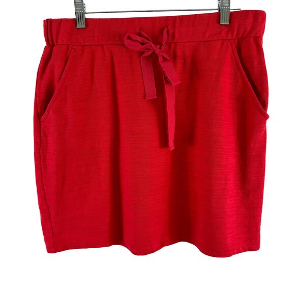 LOFT Red Short Casual Skirt Medium - Picture 1 of 4